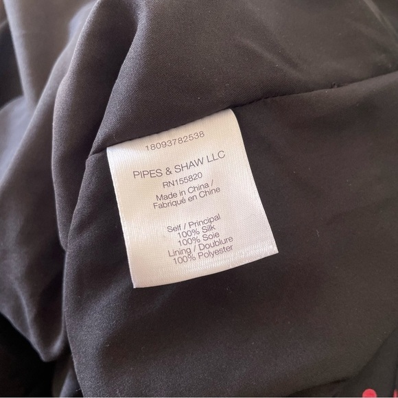 VERONICA BEARD Leona Ruched Black Red Polka-Dot One-Shoulder Ruffle Dress EUC 6 - Picture 11 of 12